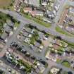 Aerial view from south showing Modern (Acredale) and Mid- to Late C20 (Deanhead) Areas of Townscape Character, Eyemouth