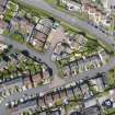 Aerial view from south showing Modern (Acredale) and Mid- to Late C20 (Deanhead) Areas of Townscape Character, Eyemouth