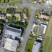 Aerial view from south showing Industrial (Acredale and Eyemouth Industrial Estates), Inter-War (Hurkur Crescent and Schools) and Victorian Expansion Areas of Townscape Character, Eyemouth