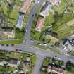 Aerial view from south showing Inter-War (Hurkur Crescent and Schools) Area of Townscape Character, Eyemouth