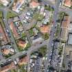 Aerial view from south showing Inter-War (Hurkur Crescent and Schools) and Victorian Expansion Areas of Townscape Character, Eyemouth