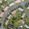 Aerial view from south showing Inter-War (Hurkur Crescent and Schools) Area of Townscape Character, Eyemouth