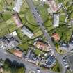 Aerial view from south showing Inter-War (Hurkur Crescent and Schools) Area of Townscape Character, Eyemouth