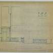 Drawing showing sectional elevation, Portobello Parish Church. Proposed new furnishings to chancel.