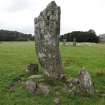 Digital photograph of panel in context without scale, Scotland's Rock Art Project, Nether Largie Central Standing Stone, Kilmartin, Argyll and Bute