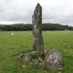 Digital photograph of panel to N, Scotland's Rock Art Project, Nether Largie Central Standing Stone, Kilmartin, Argyll and Bute