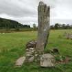 Digital photograph of panel to SE, Scotland's Rock Art Project, Nether Largie Central Standing Stone, Kilmartin, Argyll and Bute