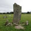 Digital photograph of panel to SW, Scotland's Rock Art Project, Nether Largie Central Standing Stone, Kilmartin, Argyll and Bute