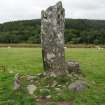 Digital photograph of panel to NE, Scotland's Rock Art Project, Nether Largie Central Standing Stone, Kilmartin, Argyll and Bute