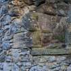 Boyne Castle.
Exterior, NW tower, partially robbed window opening.