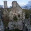 Boyne Castle.
Interior, main hall. N gable