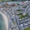 Oblique aerial view from north-west showing Historic Burgh and Harbour and Victorian Expansion Areas of Townscape Character, Eyemouth