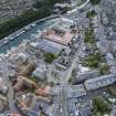 Oblique aerial view from north showing Historic Burgh and Harbour, Victorian Expansion and Mid- to Late C20 (The Avenue) Areas of Townscape Character, Eyemouth