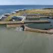 Oblique aerial view of Eyemouth.