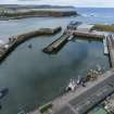 Oblique aerial view of Eyemouth.