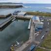 Oblique aerial view of Eyemouth.