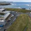 Oblique aerial view of Eyemouth.