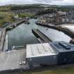 Oblique aerial view of Eyemouth.