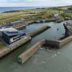 Oblique aerial view of Eyemouth.