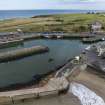 Oblique aerial view of Eyemouth.