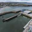 Oblique aerial view of Eyemouth.