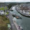 Oblique aerial view of Eyemouth.