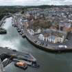 Oblique aerial view of Eyemouth.