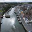 Oblique aerial view of Eyemouth.