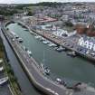 Oblique aerial view of Eyemouth.