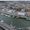 Oblique aerial view of Eyemouth.