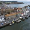 Oblique aerial view of Eyemouth.