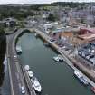 Oblique aerial view of Eyemouth.