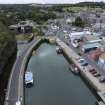 Oblique aerial view of Eyemouth.