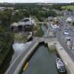 Oblique aerial view of Eyemouth.