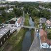 Oblique aerial view of Eyemouth.