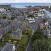 Oblique aerial view of Eyemouth.