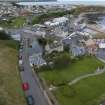 Oblique aerial view of Eyemouth.