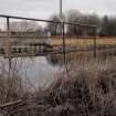 Watching Brief photograph, Working shot – removing handrail taken from SW, The Helix, Forth and Clyde Canal, Falkirk