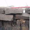 Watching Brief photograph, Details of stone capping taken from S, The Helix, Forth and Clyde Canal, Falkirk