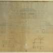 Elevations and section showing additions and alterations.