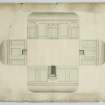 Drawing, interior elevations