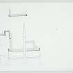 Photocopy drawing, moulding cross-section