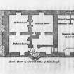 Photographic copy of plan of First Floor of the Old Goal of Edinburgh
Copied from 'Chambers Minor Antiquities'