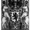 Detail of 1565 heraldic plaque from old tolbooth