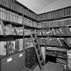 Interior, Montrose Town House.
View of document store on first floor from south east.