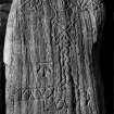 Monymusk, Pictish cross-slab. View of front face (as preserved in church), dated 11 September 1995.
