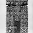 Nigg, Pictish cross-slab. Face of cross-slab.
From J Stuart, The Sculptured Stones of Scotland, i, pl. xxviii.
