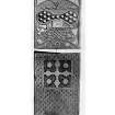 Rosemarkie cross-slab.
From J Stuart, The Sculptured Stones of Scotland, i, pl. 105&106