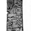 Glenferness, Pictish cross-slab.
From J Stuart, The Sculptured Stones of Scotland, i, pl.xxiv.