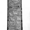 Aberlemno stone no.3. Reverse of cross-slab.
From J Stuart, The Sculptured Stones of Scotland, i, pl. lxxx.
